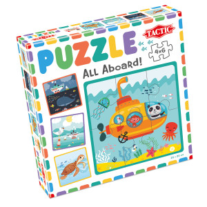 Puzzle 4w1 Moje pierwsze puzzle Wszyscy na pokład