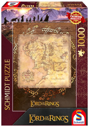 Puzzle 1000 PQ Władca Pierścieni Śródziemie 113469