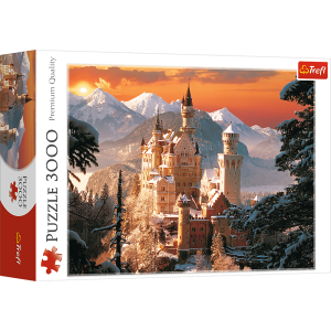 Puzzle 3000 Zimowy Zamek Neuschwanstein Niemcy 33025