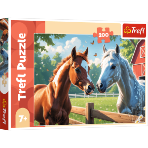 Puzzle 200 Konie na polanie 13328