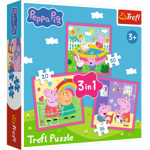 Puzzle 3w1 Peppa i przyjaciele 34873