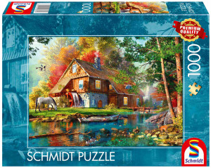 Puzzle 1000 PQ Młyn wodny piękną jesienią 113688