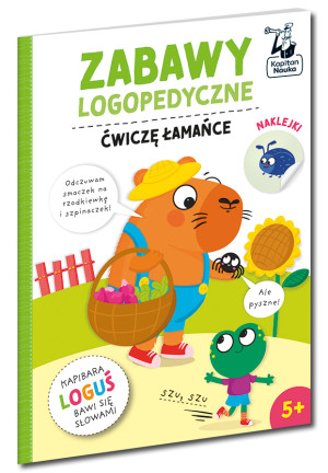 Ćwiczę łamańce. Kapitan Nauka. Zabawy logopedyczne. Kapibara Loguś