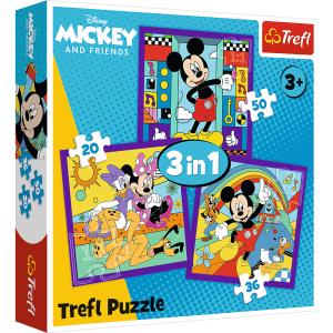Puzzle 3w1 Miki i jego wesoła ekipa 34894