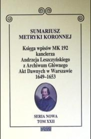 Sumariusz metryki koronnej T.XXII