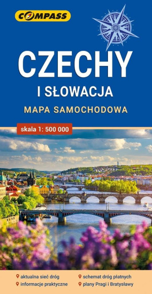 Mapa - Czechy i Słowacja 1:500 000