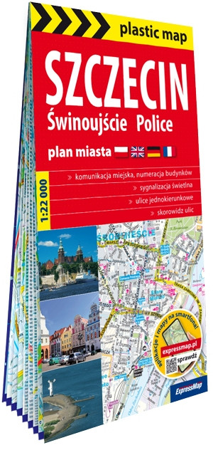 Plastic map Szczecin, Świnoujście, Police w.2025