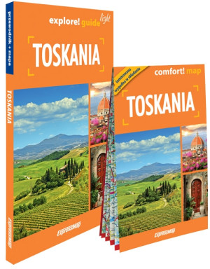 Toskania light: przewodnik + mapa w.2025