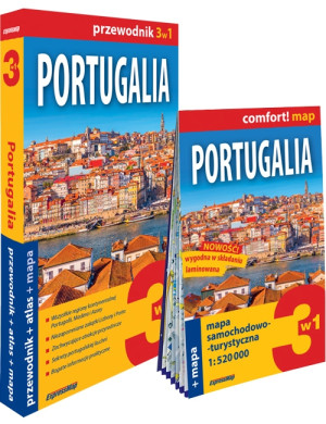 Portugalia 3w1: przewodnik + atlas + mapa w.2025