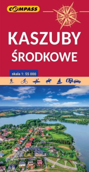 Mapa turystyczna - Kaszuby Środkowe 1:55 000