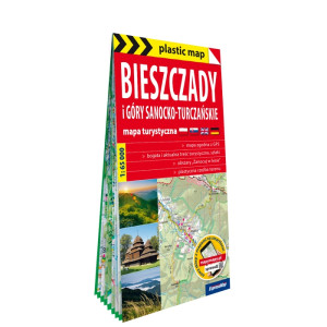 Plastic map Bieszczady i Góry Sanocko-Turczańskie