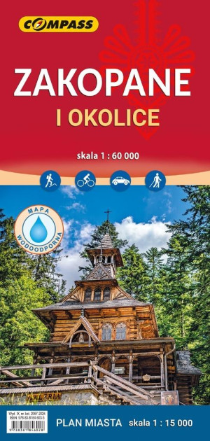 Mapa - Zakopane okolice 1:60 000 lam