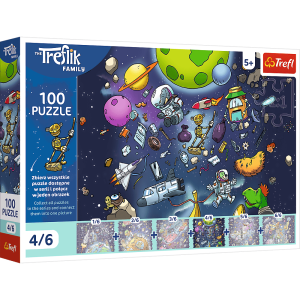 Puzzle 100 Rodzina Treflików Robobot w kosmosie 16544