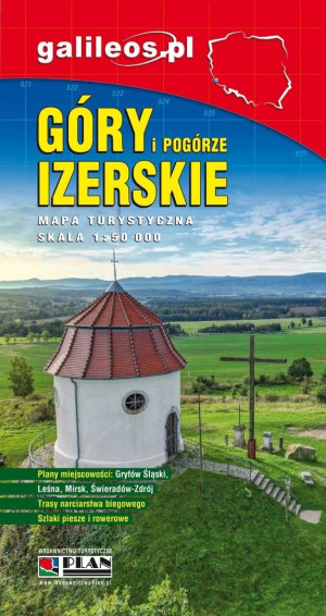 Góry i Pogórze Izerskie - mapa turystyczna