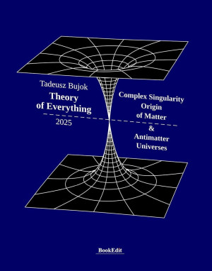 Theory of Everything. Complex Singularity Origin of Matter & Antimatter Universes