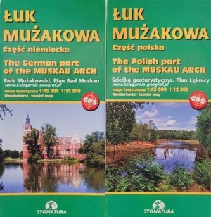 Mapa - Łuk Mużakowa cz. polska i niemiecka
