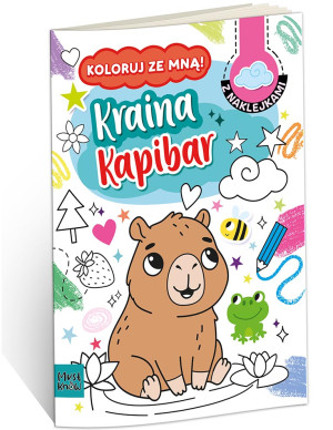 Kolorowanka a4 koloruj ze mną - kraina kapibar
