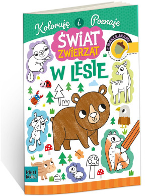 Kolorowanka a4 świat zwierząt - w lesie