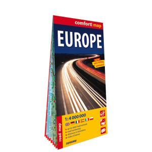 Europa (Europe) laminowana mapa samochodowa...