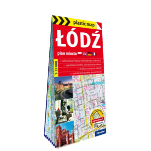 Plastic map Łódź 1:22 000 plan miasta