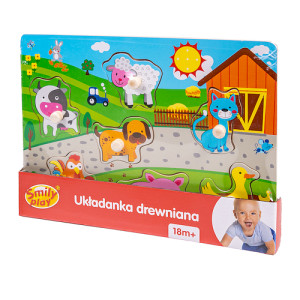 Układanka drewniana farma uchwyty SPW83600 AN01