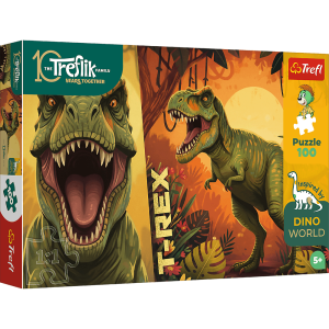 Puzzle 100 Inspired By Dino World wzór 1 Rodzina Treflików 16578