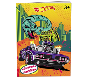 Mattel Hot Wheels. Kolorowanka z naklejkami