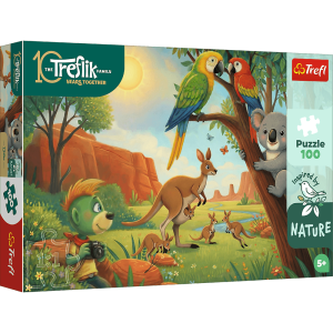 Puzzle 100 Inspired By Nature Koala i kangury Rodzina Treflików 16594
