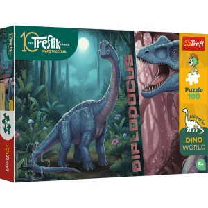 Puzzle 100 Inspired By Dino World Rodzina Treflików wzór 2 16579