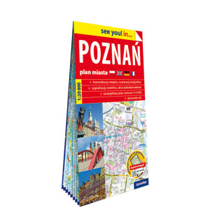Poznań papierowy plan miasta 1:20 000