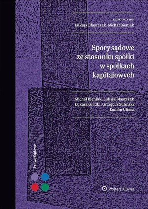 Spory sądowe ze stosunku spółki w spółkach..