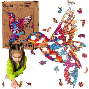 Puzzle drewniane eko 120 Delikatny koliber A3