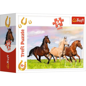 Puzzle 54 mini Świat koni 4 TREFL