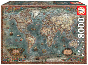 Puzzle 8000 Mapa historyczna świata G3