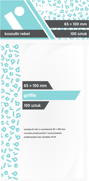 Koszulki Griffin 65x100 (100szt) REBEL