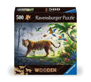 Puzzle drewniane 500 Tygrys