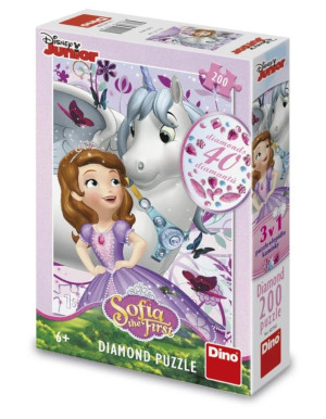 Puzzle z diamencikami Księżniczki Zosia 200el
