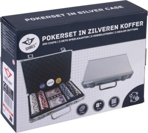 Zestaw do pokera 200szt dice chips