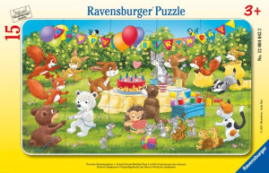 Puzzle dla dzieci 2D w ramce: Przyjęcie urodzinowe