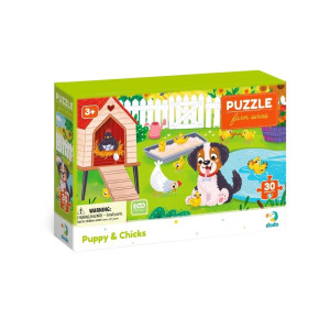 Puzzle Pies i kurczaki 30el