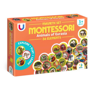 Zestaw magnesów Montessori Zwierzęta Eurazja
