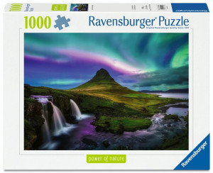 Puzzle 1000 Aurora Over Kirkjufell