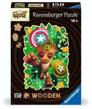 Puzzle 150 Marvel Groot Wooden