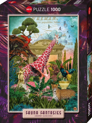 Puzzle 1000 Fantastyczna Fauna- Giraffolove