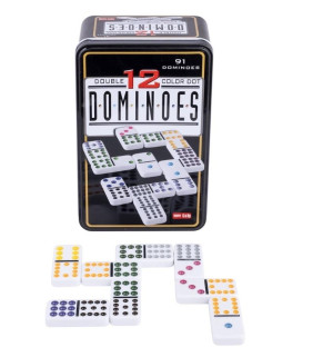 Domino Double 12 w metalowym pudełku