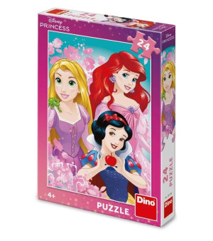 Puzzle 3 Księżniczki Disneya 24el
