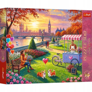 Puzzle 500 Love Story: Romantyczny Londyn TREFL