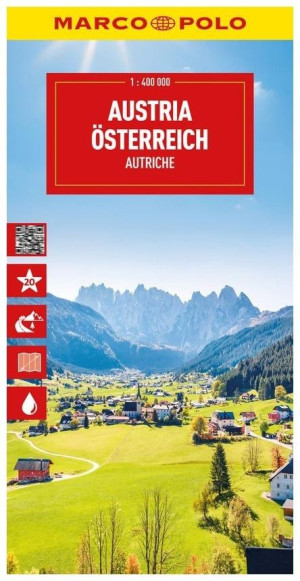 Mapa drogowa Austria 1:400 000