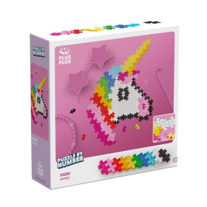 Plus-Plus Puzzle by numbers Jednorożec
