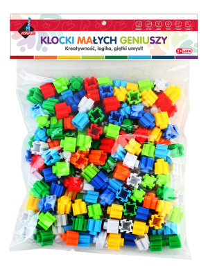 Klocki małych geniuszy 128 elementów